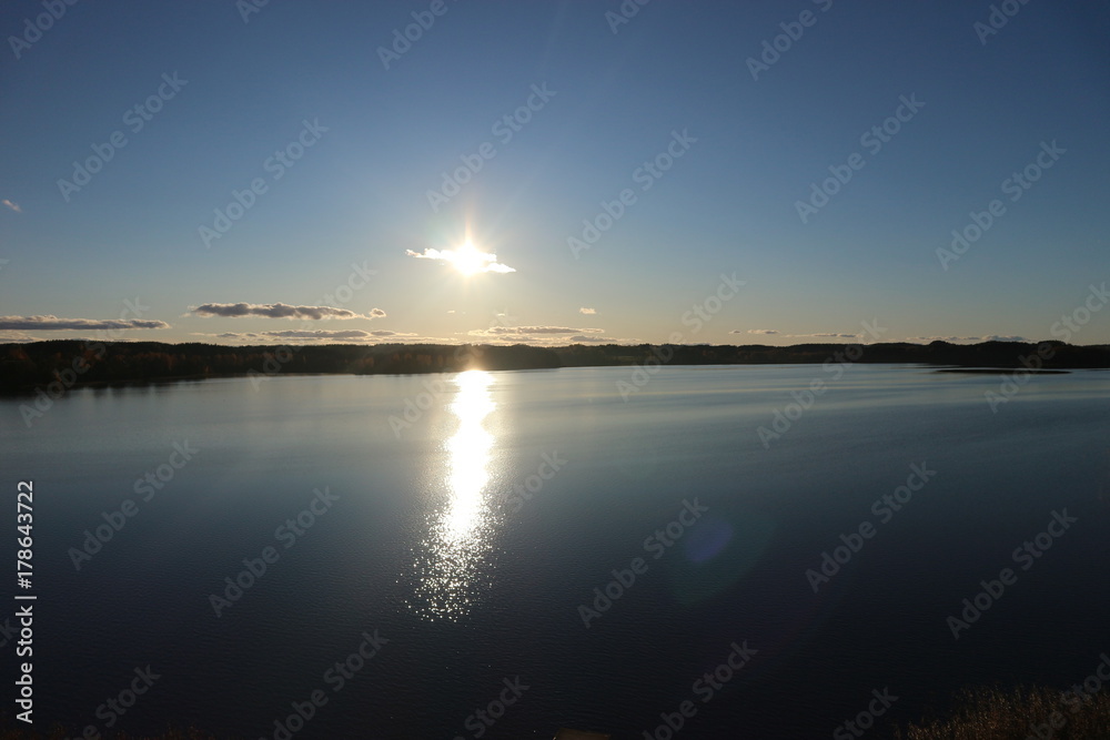 Sunset on the lake, Zarasai, Lithuania