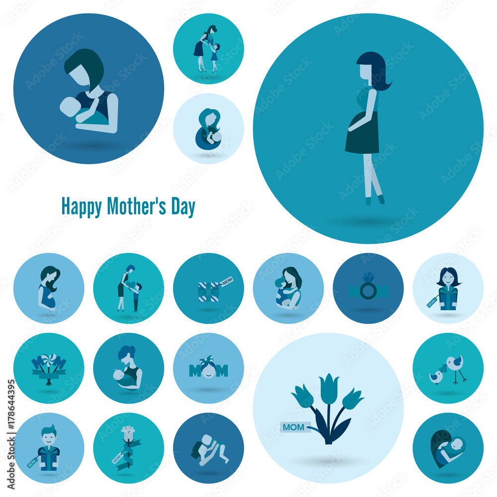 Happy Mothers Day Icons Happy Mothers Day Icons