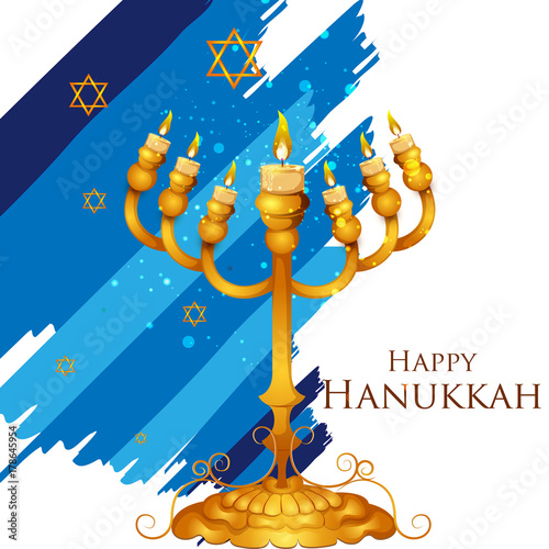 Happy Hanukkah for Israel Festival of Lights celebration