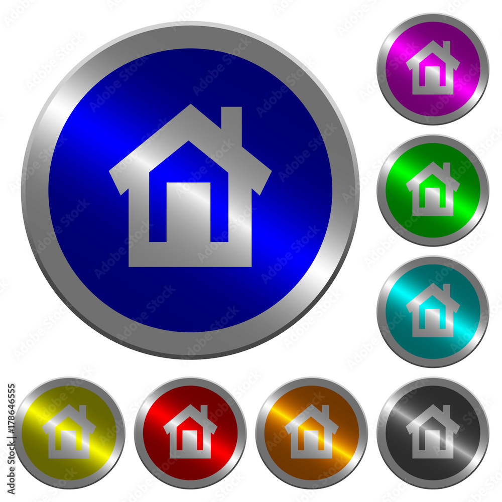 Home luminous coin-like round color buttons Home luminous coin-like round color buttons