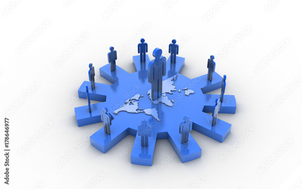 3d rendered Global business network concept isolated on white background 3d rendered Global business network concept isolated on white background