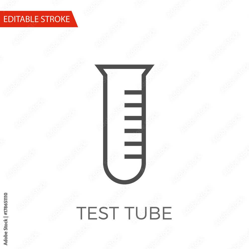 Test Tube Vector Icon Test Tube Vector Icon