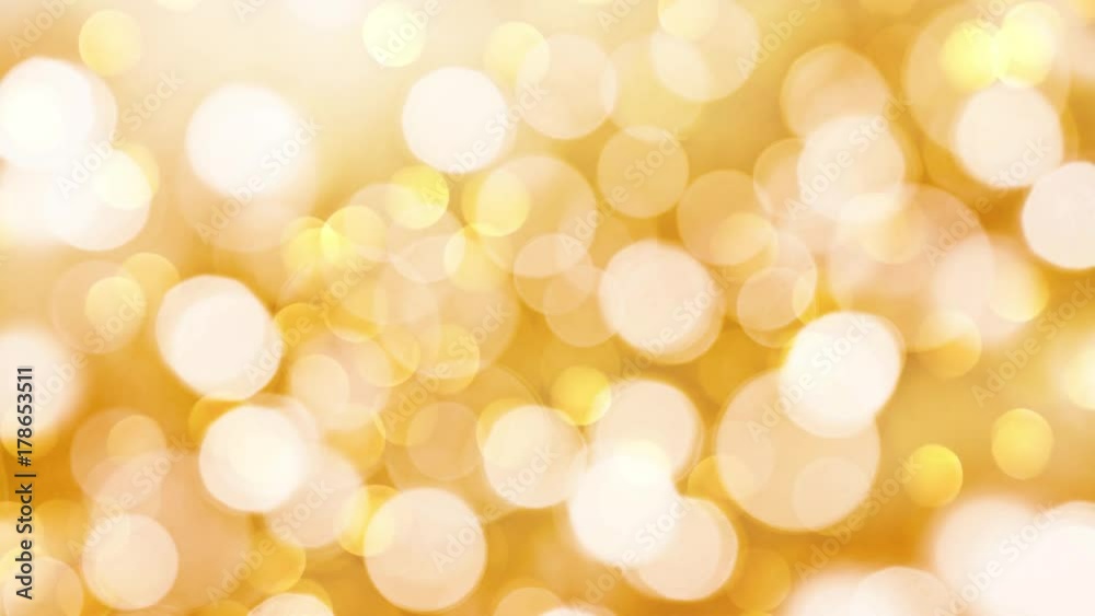 Seamless loop - Golden holiday bokeh lights whith bokeh, Christmas or New Year background, HD video Seamless loop - Golden holiday bokeh lights whith bokeh, Christmas or New Year background, HD video