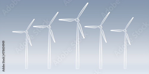 Hand-drawn renewable energy sketch