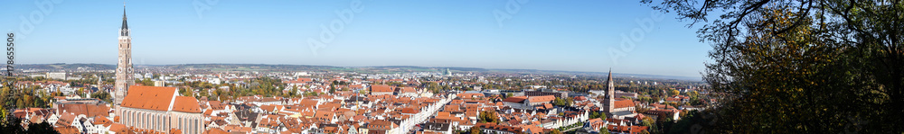 Panorama von Landshut in Bayern