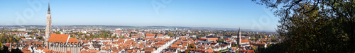 Panorama von Landshut in Bayern