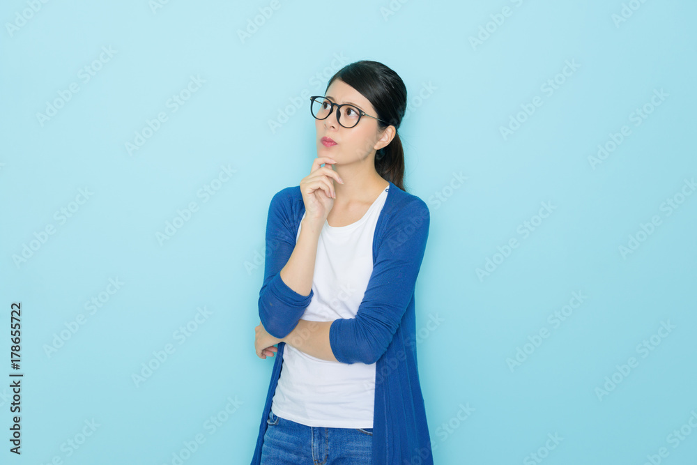 elegant girl having problem feeling confused elegant girl having problem feeling confused