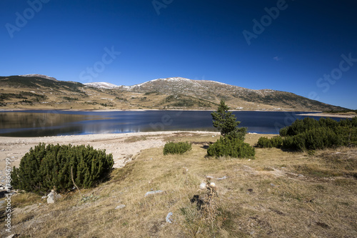 Beautiful view of Belmeken dam in autumn photo