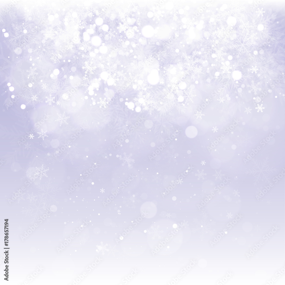 Shiny Snowflake Background