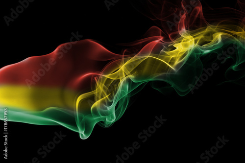 Bolivia national smoke flag