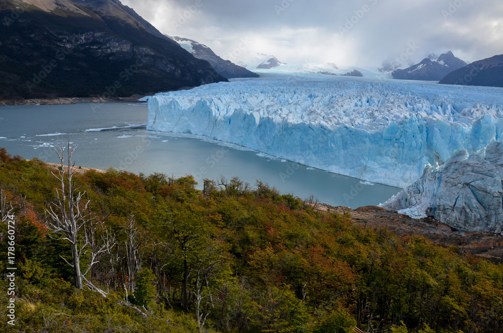 Perito Moreno Glacier in Los Glaciares National Park in El Calafate, Argentina, South America