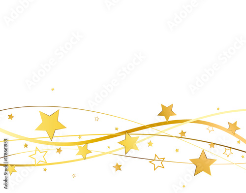 Golden stars background