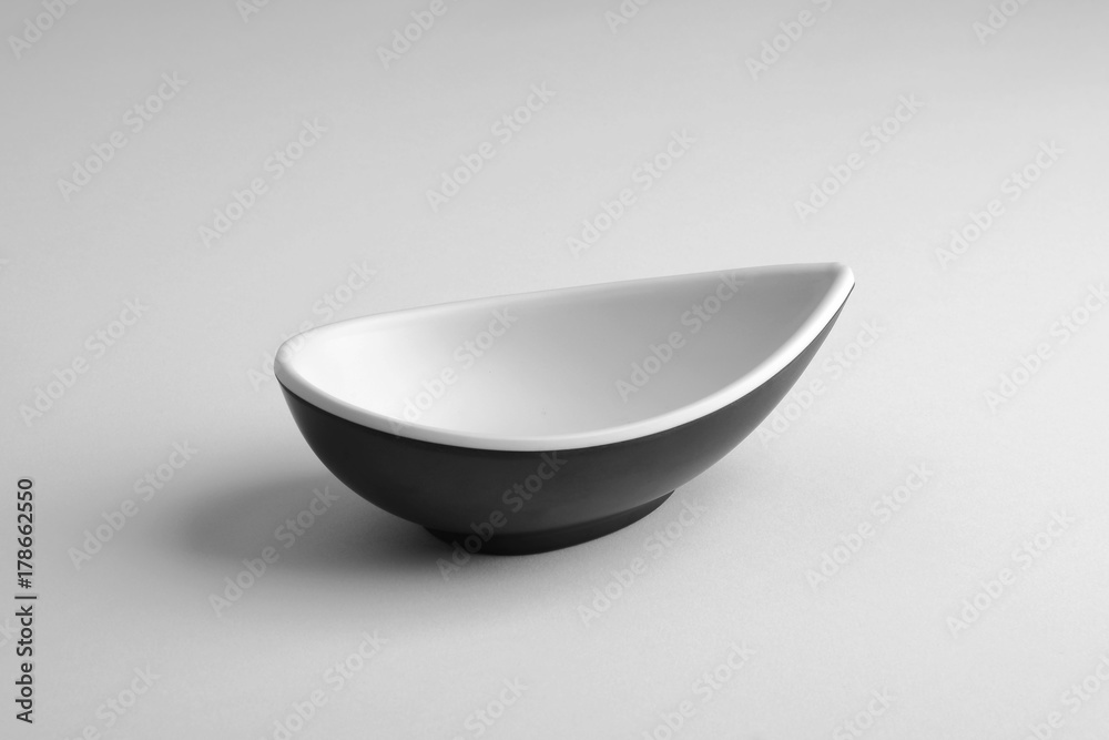 drop shape bowl isolated on white background drop shape bowl isolated on white background