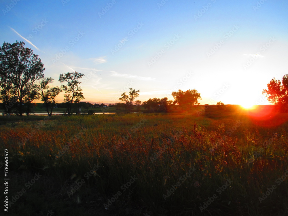 Fototapeta premium Prairie Sunset