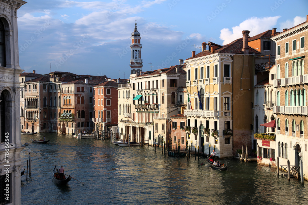 View of Canal Grande from the Rialto Bridge