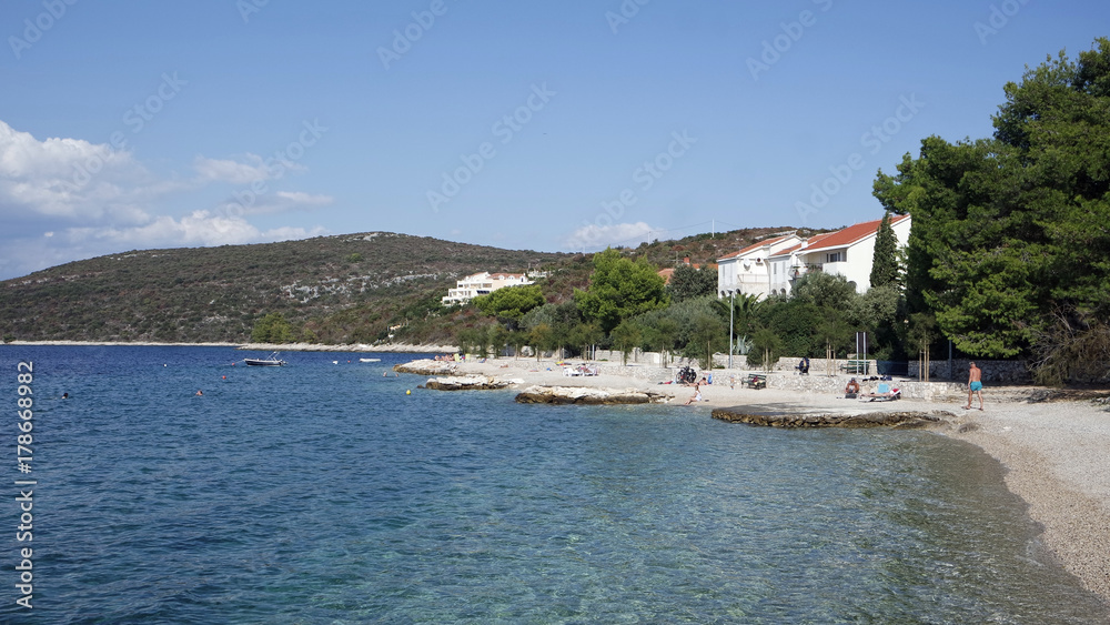 island trogir in the mediterrenean sea of croatia