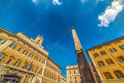 Montecitorio square in Rome