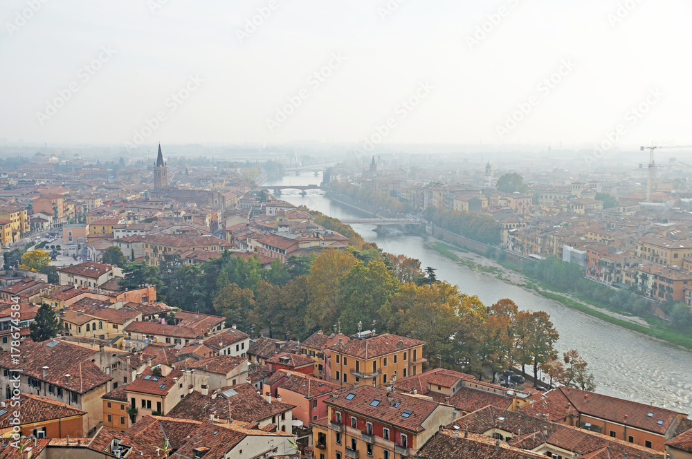 Verona. View of Verona from a height