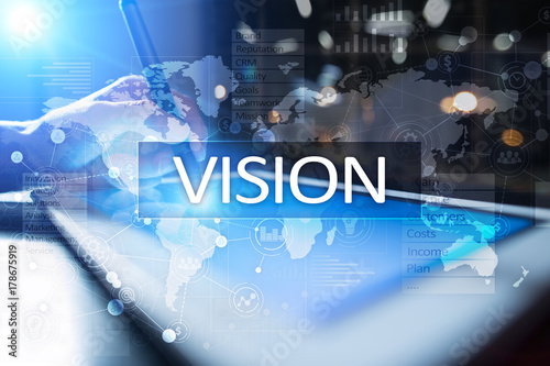 Vision concept. Business  Internet and technology concept.