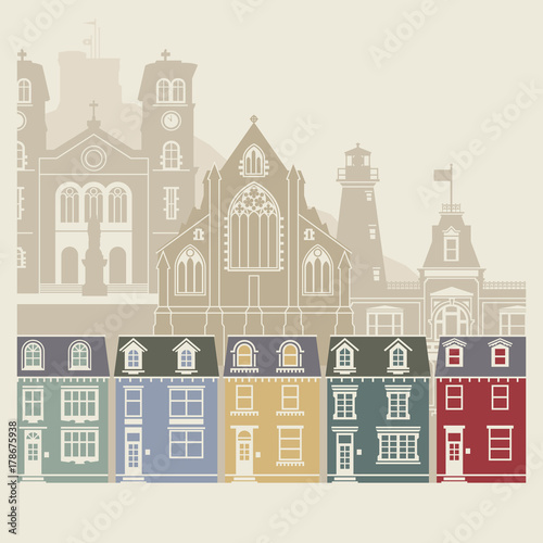 Canvastavla Cityscape of St