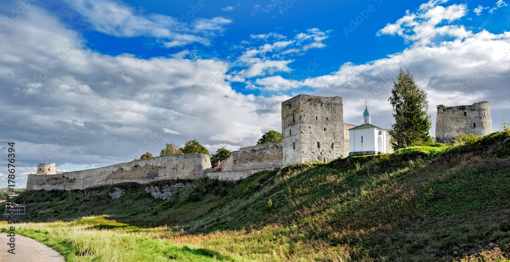 Izborsk fortress. Pskov region, Russia.