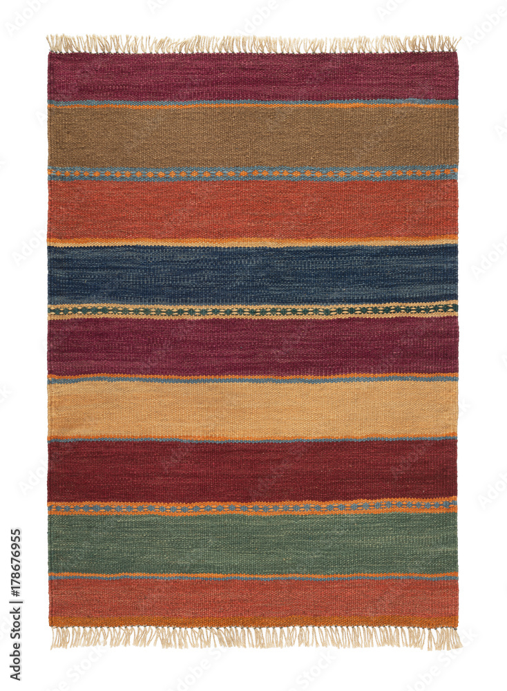 Handmade rug isolated Handmade rug isolated