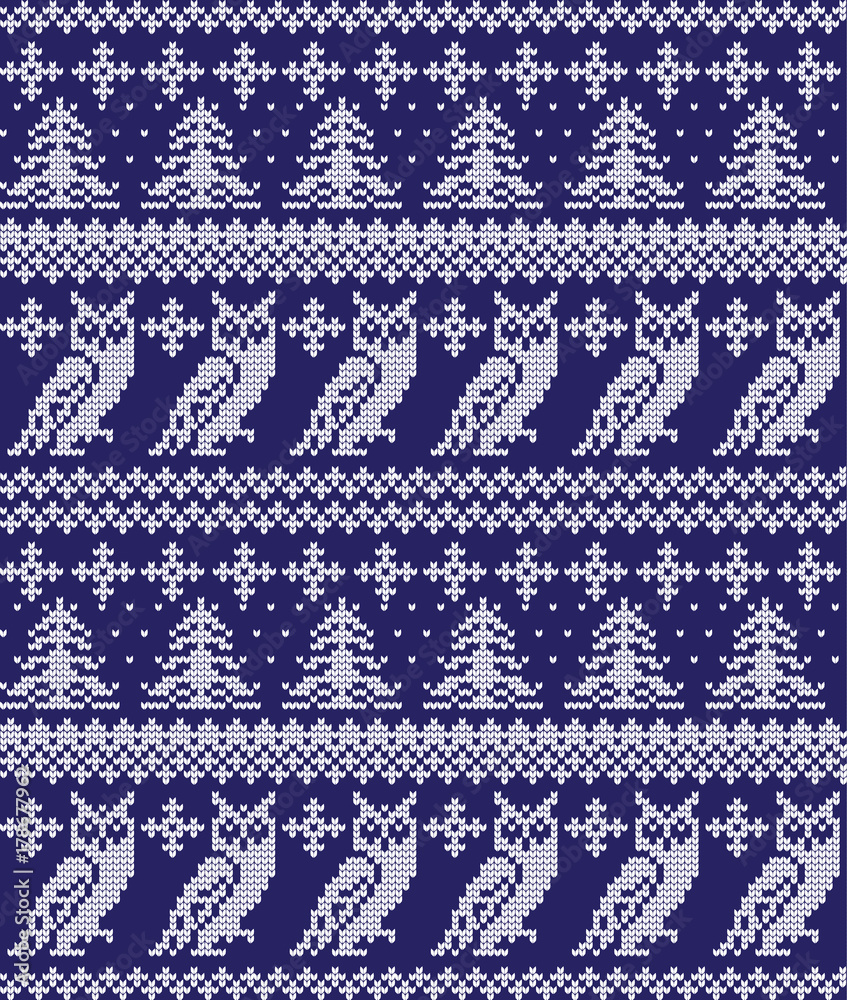 Winter festive Christmas knitted pattern woolen knitted Winter festive Christmas knitted pattern woolen knitted