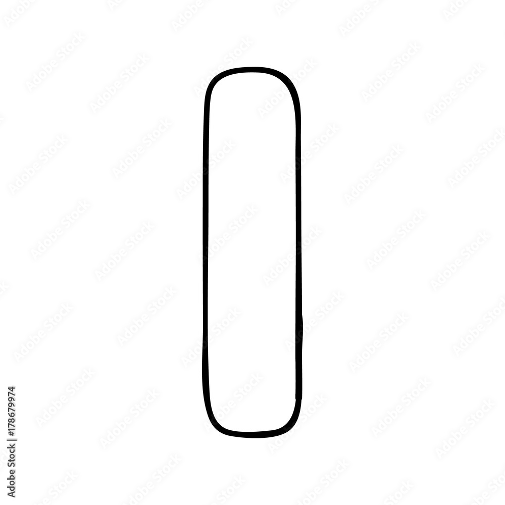 Capital letter O painted by brush isolated on white background Capital letter O painted by brush isolated on white background