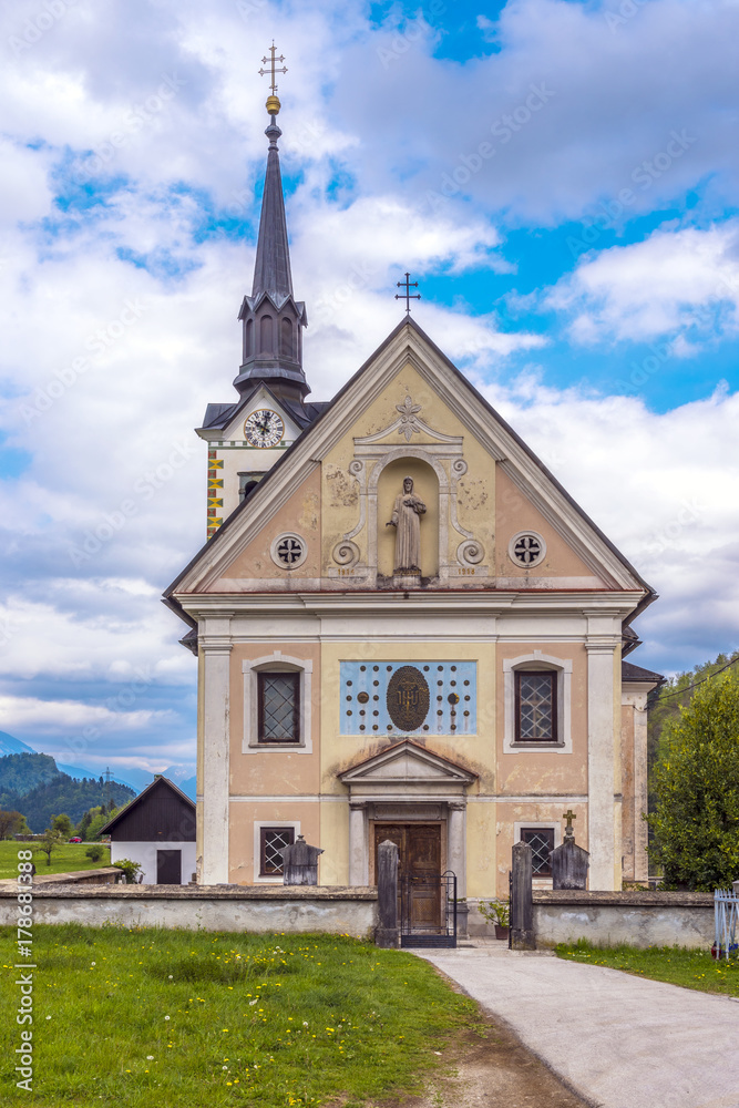 Church in Bohinjska Bela, Slovenia