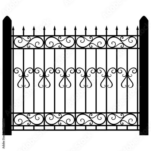 Fence gate vector