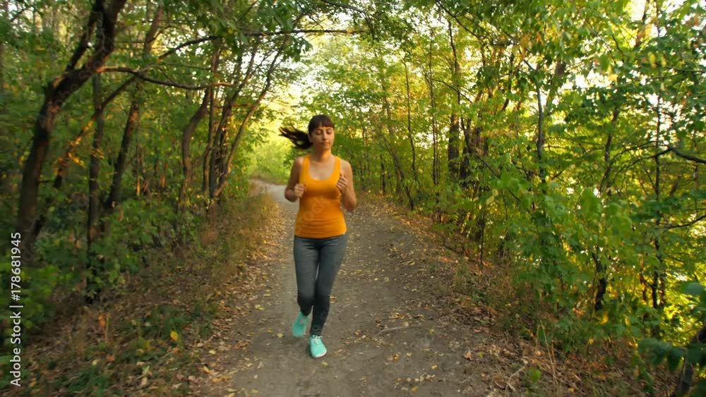 Woman Runing at Park Woman Runing at Park