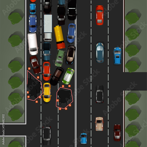 Road accident image