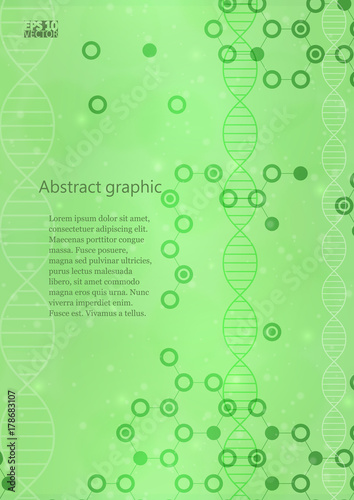 Abstract molecules medical background. Eps10 Vector illustration.