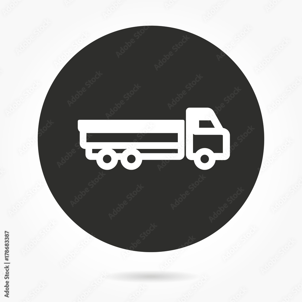 Truck - vector icon. Truck - vector icon.