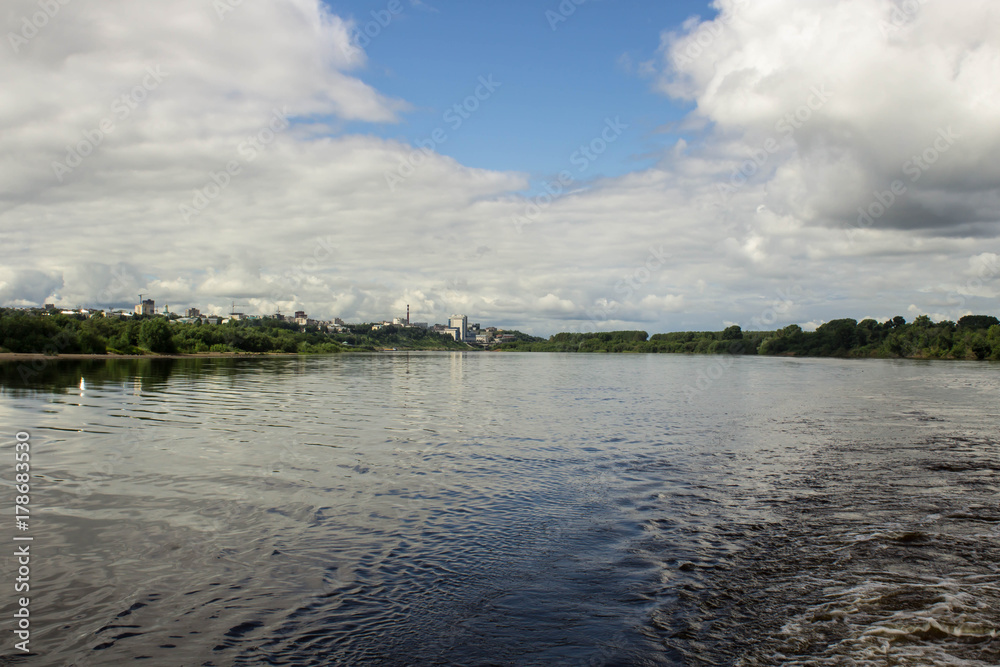 Vyatka river landscape
