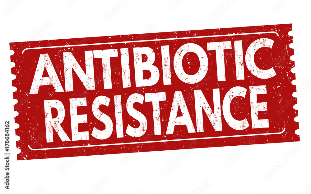 Antibiotic resistance sign or stamp