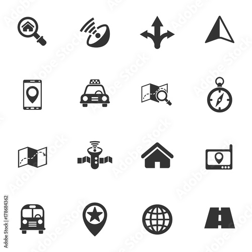 navigation icon set