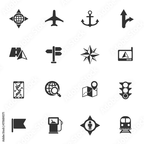 navigation icon set