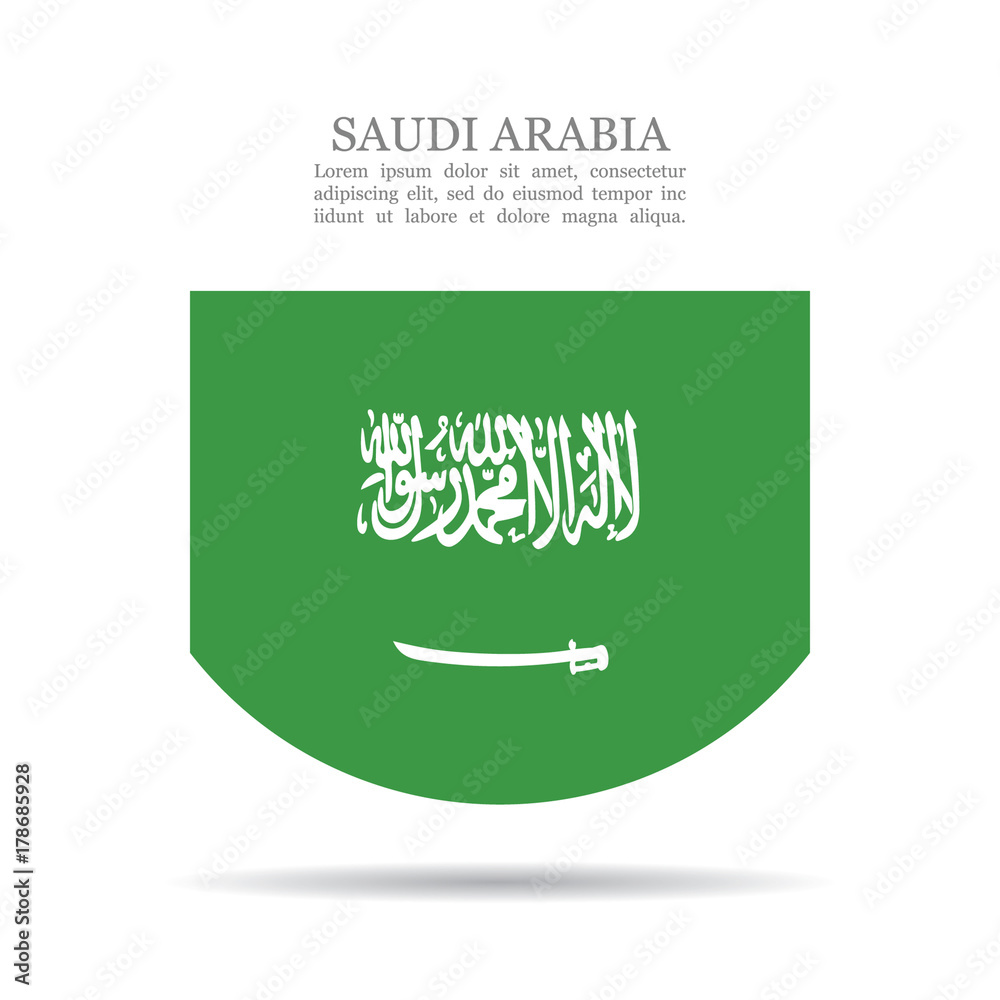 Saudi Arabia national flag vector icon Saudi Arabia national flag vector icon