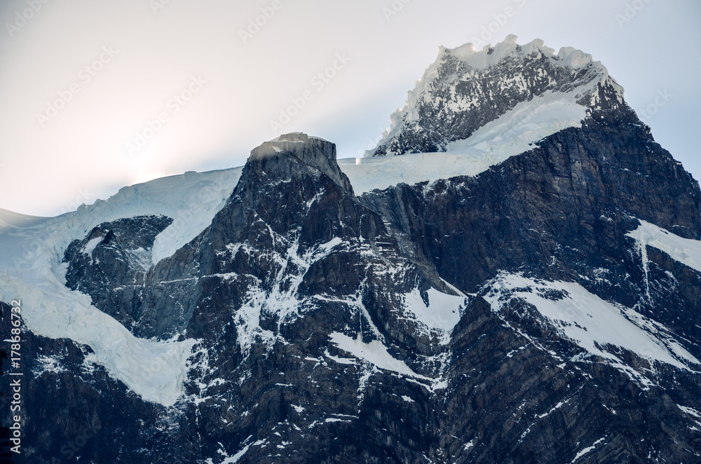 Glaciar del Frances in Torres del Paine national park in Chile