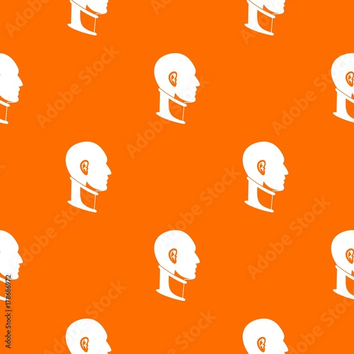 Cervical collar pattern seamless