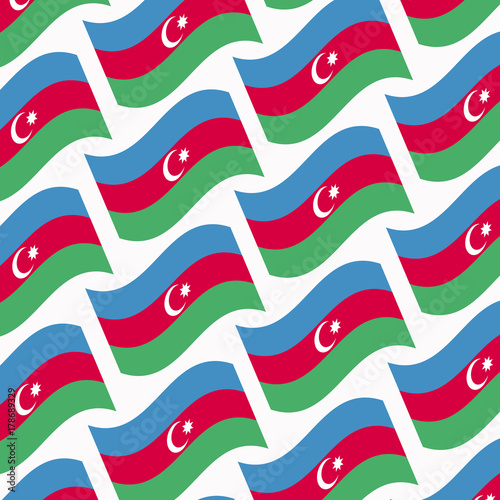 Azerbaijani-flags-vector photo