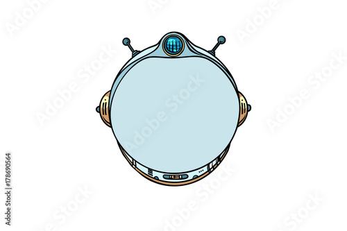 Space helmet, isolated on white background