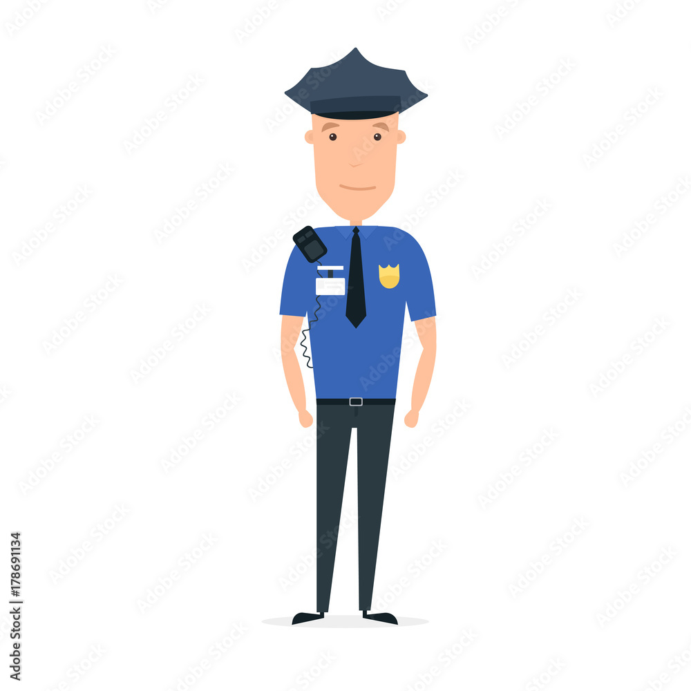 Policeman vector character