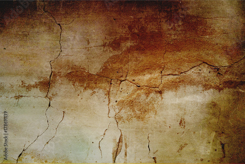 Grunge wall background with cracks