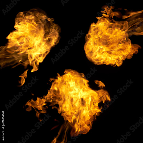 Different fire flames set © Krasi Kanchev