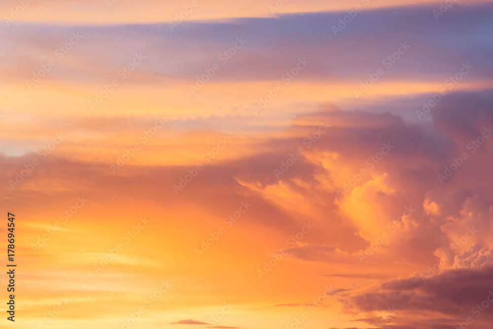 colorful sky as abstract background