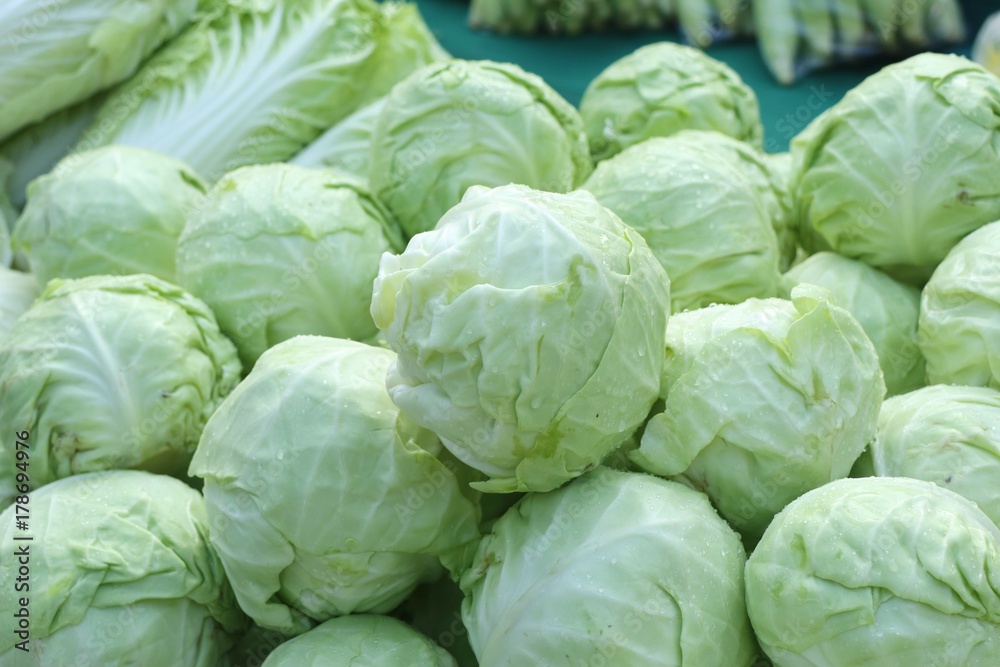 Cabbage at the market Cabbage at the market