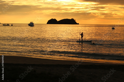 Fototapeta Naklejka Na Ścianę i Meble -  Sunset on Guanacaste coast, Costa Rica