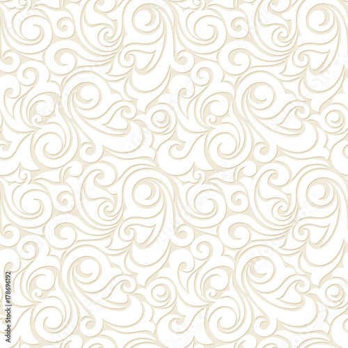 Vector abstract beige seamless pattern.